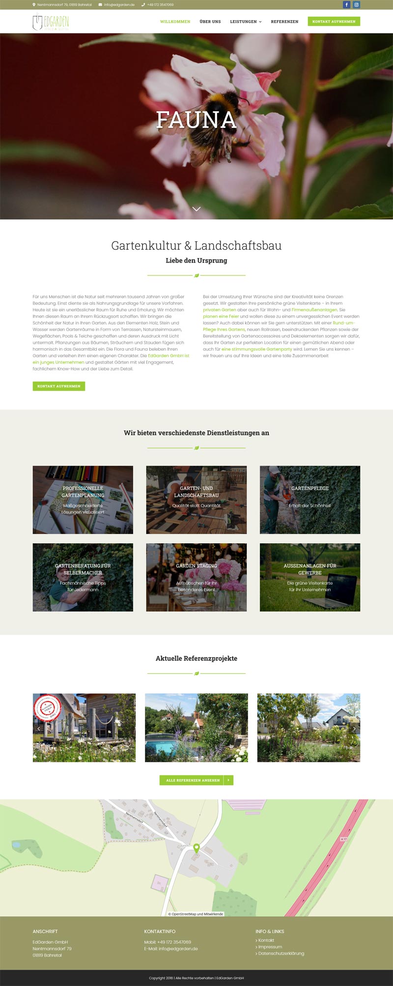 EdGarden GmbH - Screenshot Fullsize Startseite