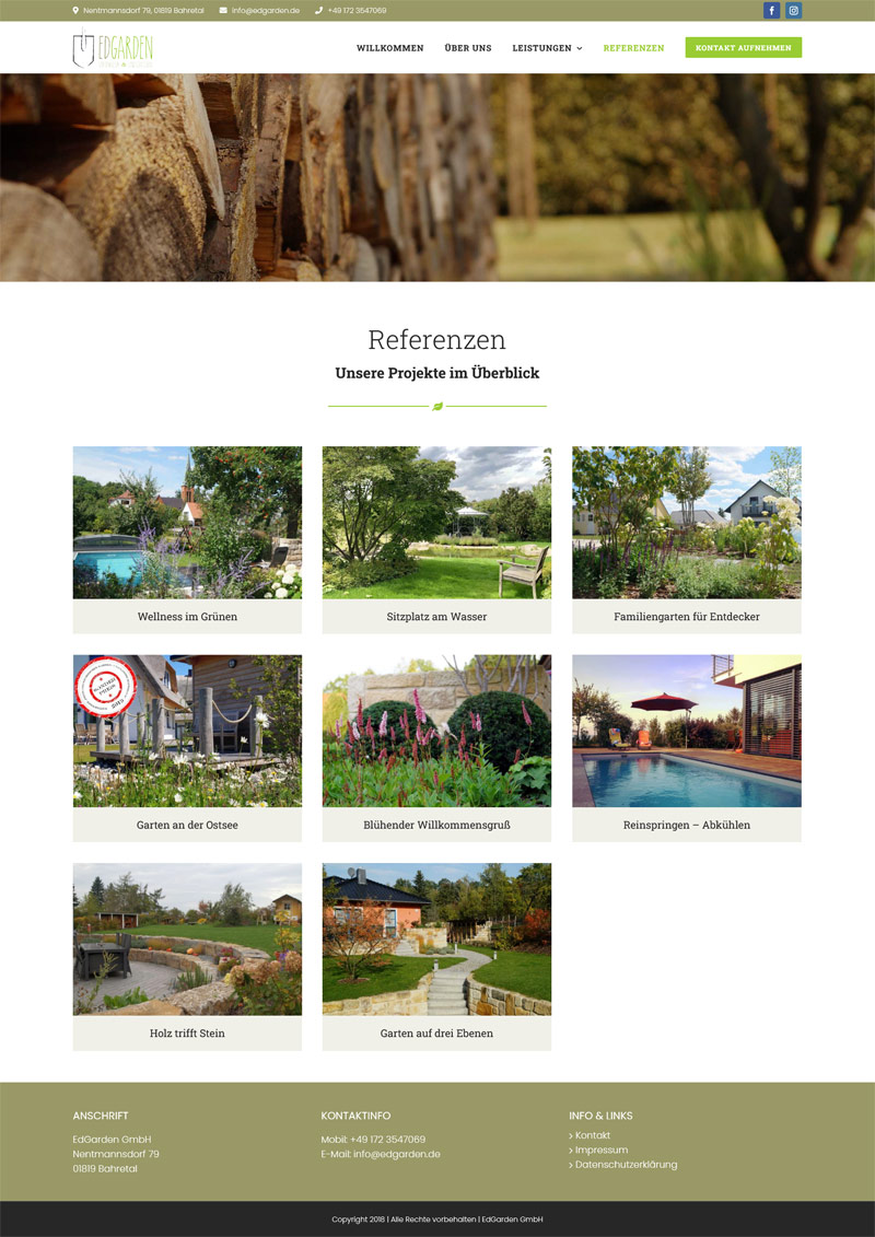 EdGarden GmbH - Screenshot Fullsize Unterseite